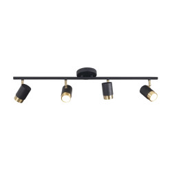 Maxlight Puma C0196 adjustable ceiling lamp GU10 5W black/gold