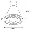 SLV ONE FLAT 1007701/2/3 lampa LED 58W, trzy pierścienie 2700K/3000K