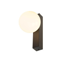 SLV SUN 1008123 black wall lamp glass, G9 bulb modern design