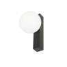 SLV SUN 1008123 black wall lamp glass, G9 bulb modern design