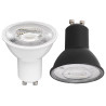 LED bulb GU10 6.9W 3000K, 4000K white, black