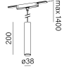 AQFORM PET mini LED 16494 hanging spotlight for the FLATTRACK system