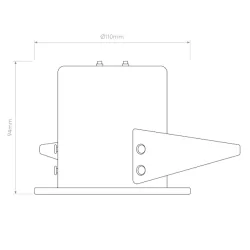 ASTRO Kos Recessed 1326080/1 oprawa wpuszczana IP65 biała, czarna GU10