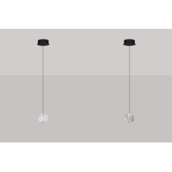 LUCES CHEPEN LE44641 black LED hanging lamp 6W metal and acrylic