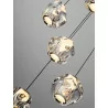 LUCES CHEPEN LE44642/3 black LED hanging lamp 3000K metal and acrylic