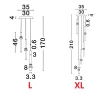 LUCES URUBICHA LE44690/1 lampa wisząca LED 3000K 18W/32W 170/210cm