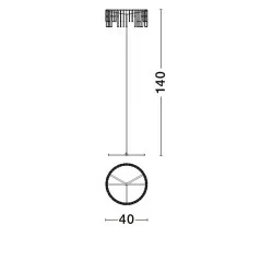 LUCES HUARAZ LE44717/9 czarna lampa podłogowa LED 17W światło 3000K