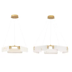 LUCES MAIRANA LE44616/7 LED hanging lamp 3000K gold 2 sizes