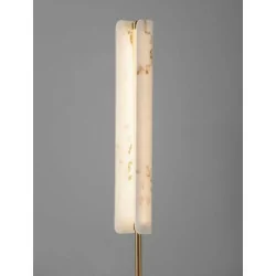 LUCES MAIRANA LE44620 marble floor lamp with a gold base