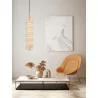 LUCES TIPUANI LE44624 hanging lamp with 5 shades, glass and gold