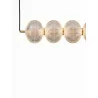 LUCES TIPUANI LE44625 hanging lamp with 6 lamp shades, glass and gold