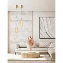 LUCES TIPUANI LE44626 LED hanging lamp 3000K 17W, gold, acrylic