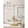 LUCES TIPUANI LE44626 LED hanging lamp 3000K 17W, gold, acrylic