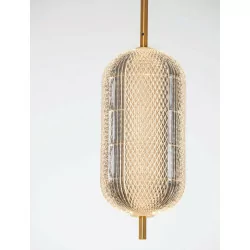 LUCES TIPUANI LE44626 LED hanging lamp 3000K 17W, gold, acrylic