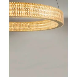 LUCES YOTAU LE44729 elegant LED hanging lamp 70W 3000K 5286lm gold