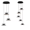 LUCES GUANAY LE44742/3 LED hanging lamp black and gold, 3/5 shades