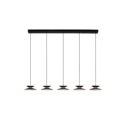 LUCES GUANAY LE44744 LED hanging lamp 3000K 24W black and gold