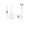 LUCES TOLATA LE44752/3 LED hanging lamp 14W white, black, adjustable