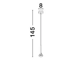 LUCES ACHOCALLA LE44759/60 lampa wisząca LED 3000K 5W biała, czarna