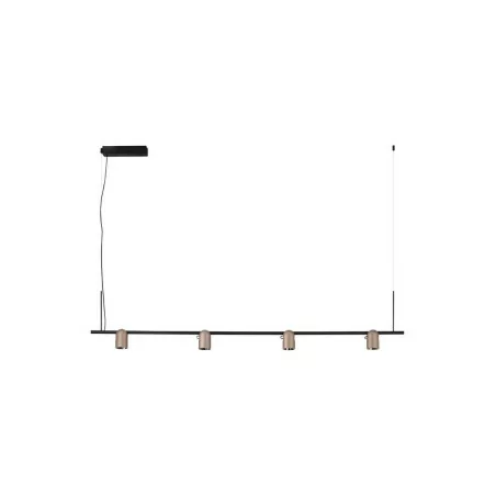 LUCES BULOBU LE44761 LED hanging lamp gold and black, adjustable shades