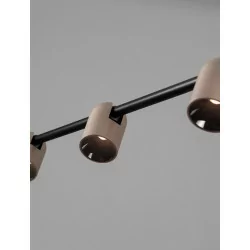 LUCES BULOBU LE44761 LED hanging lamp gold and black, adjustable shades