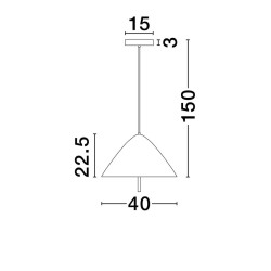 LUCES CARAPARI LE44654/5 LE44814 lampa wisząca LED biały/czarny/drewno