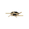 LUCES CHARAZANI LE44818 LED ceiling lamp 43W black and gold modern