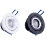 OXYLED LARSI recessed round movable LED lamp white, black