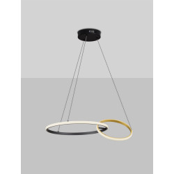 LUCES CHULUMANI LE44820 LED hanging lamp 3200K 36W black and gold