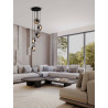 LUCES HUACARAJE LE44829/30 gray LED hanging lamp with 3/5 lamp shades