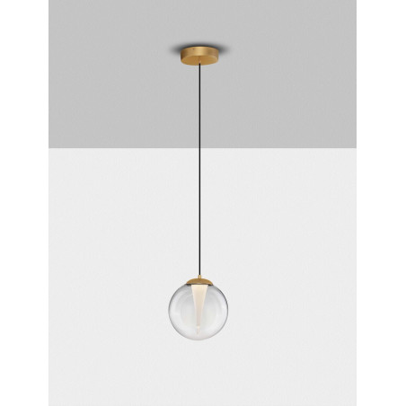 LUCES HUALMAY LE44832 LED hanging lamp 3000K with a spherical shade