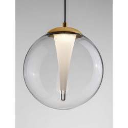 LUCES HUALMAY LE44832 LED hanging lamp 3000K with a spherical shade