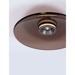 LUCES HUANUCO LE44836/7 LED ceiling lamp 50cm, 33W, gray or gray-brown