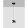 LUCES HUARMEY LE44842 LED hanging lamp 18 cm, 9W, black/gray