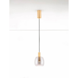 LUCES IQUITOS LE44845 lampa wisząca LED 3000K 16cm, złota, nowoczesna