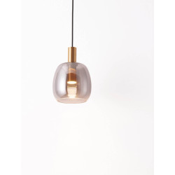 LUCES IQUITOS LE44845 LED hanging lamp 3000K 16cm, gold, modern