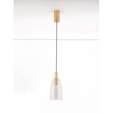 LUCES IQUITOS LE44847 LED hanging lamp 3000K 7W gold/gray IP20