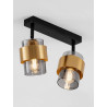 LUCES VIEJA LE44848/9 ceiling lamp E27 2/3 spotlights, black/gold