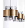 LUCES VIEJA LE42625, LE43672 hanging lamp with 3/4 shades gold black