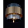 LUCES VIEJA LE42623 hanging lamp gold-black, metal/glass E27 12W