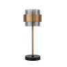 LUCES VIEJA LE42626 table lamp gold-black, metal/glass E27