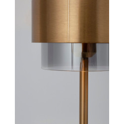 LUCES VIEJA LE42626 table lamp gold-black, metal/glass E27