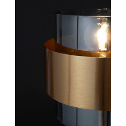 LUCES VIEJA LE42626 table lamp gold-black, metal/glass E27