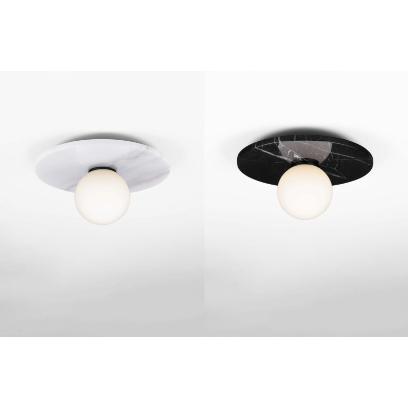 LUCES JUANJUI LE44851/2 ceiling lamp white, black, marble/glass, G9