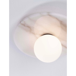 LUCES JUANJUI LE44851/2 ceiling lamp white, black, marble/glass, G9