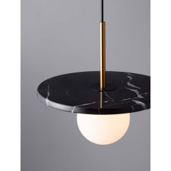 LUCES JUANJUI LE44853/4 hanging lamp white and black, marble/glass, G9