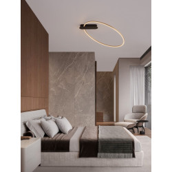 LUCES COMARAPA LE44672/3/4 lampa sufitowa LED 30W biała, czarna, złota