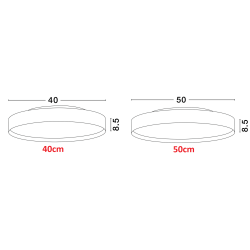 LUCES HURTADO LE44876 surface-mounted LED lamp 37/48W 3000K