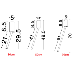 LUCES ABAPO LE44694 lampa sufitowa LED 2 kolory 4W 3000K