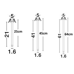 LUCES ARANI LE44700 lampa wpuszczana LED 3 wysokości